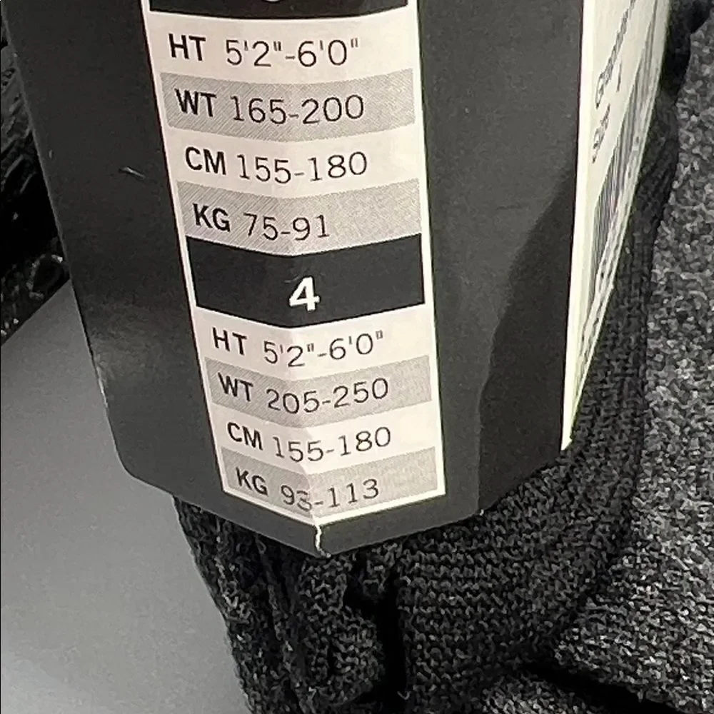 HUE Women’s Total Opaque Control Top Tights Graphite Heather Size 4